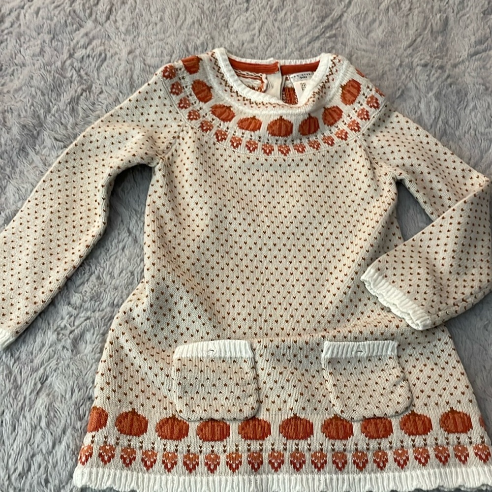 Fall pumpkin dress size 4-5years